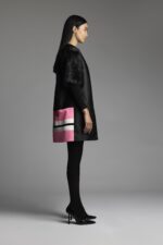 IRFE Black Pink Beaver Coat - image 3