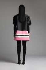 IRFE Black Pink Beaver Coat - image 4