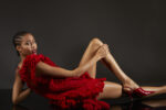 IRFE Red Short Crochet Handmade Dress - image 4