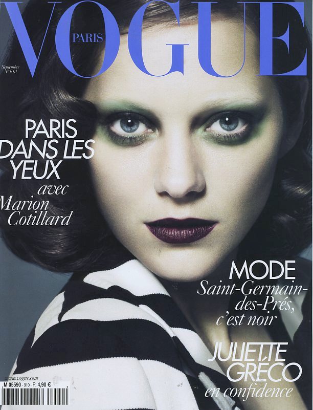 French Vogue magazine frontpage September 2010