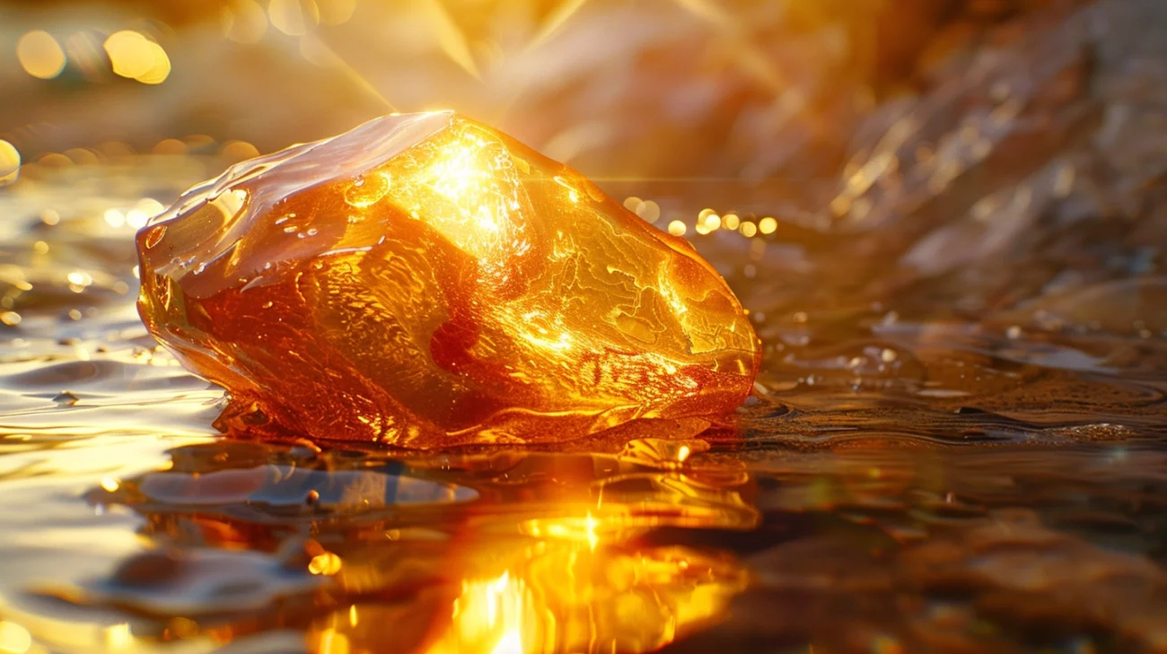 natural crystal honey infused baltic amber