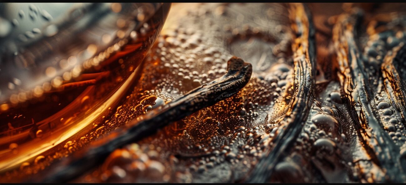 image of vanilla bourbon - intricate details - artistic-close-up