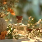 A simple classic small Musk perfume bottle and