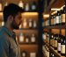 A 35-year-old man is browsing men's fragrances in a boutique with a selection of cardamom-infused scents.