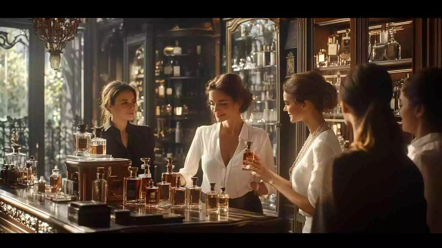 a group of successful women in a lovely perfumes