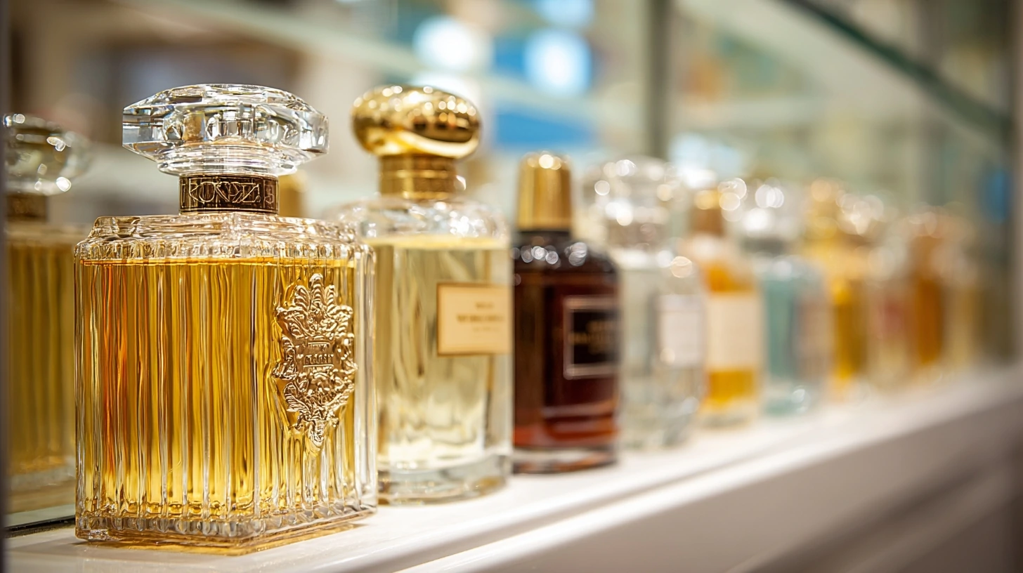 different luxury long lasting perfumes in modern