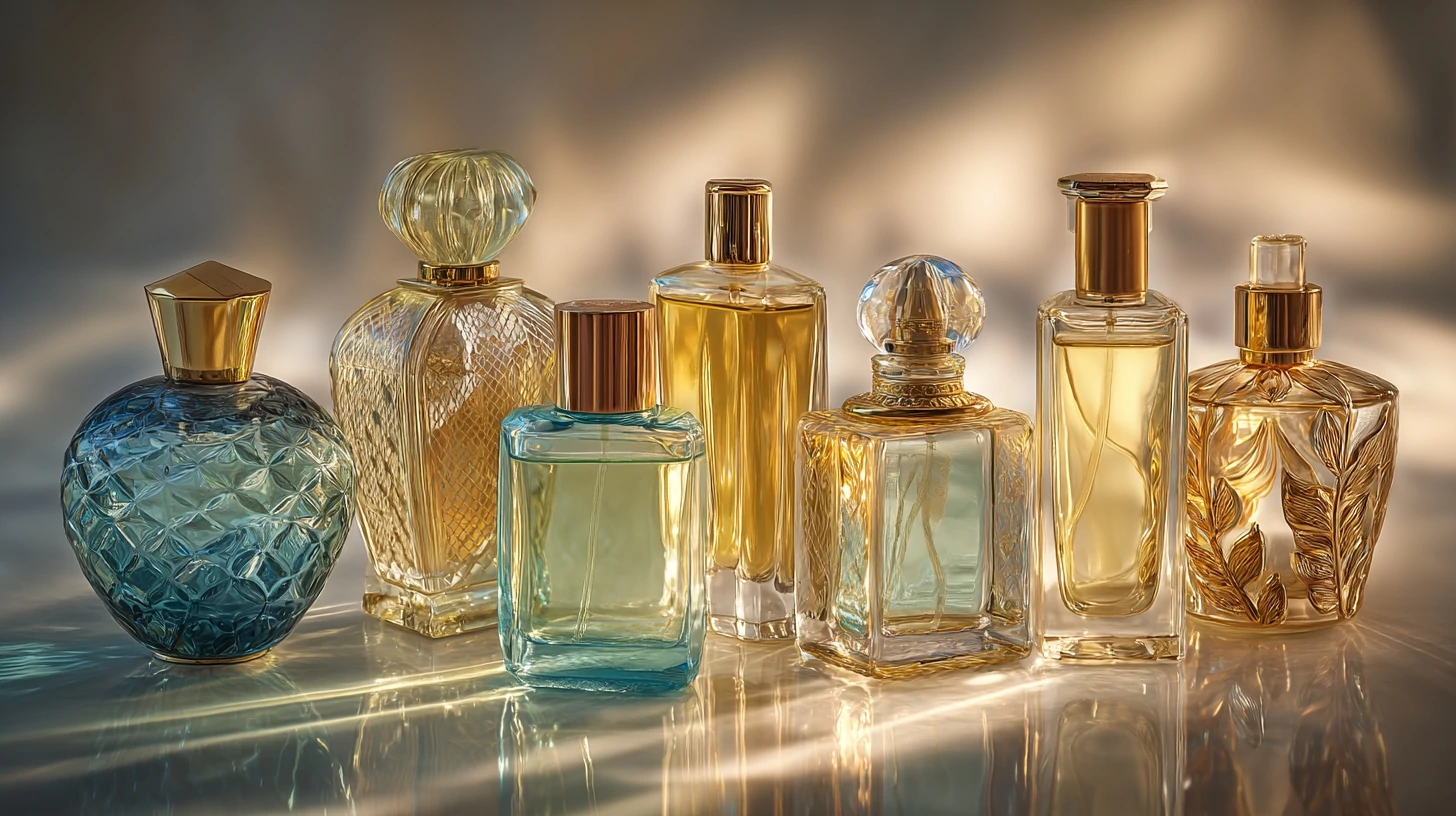Seven bottles of pheromone female perfumes in