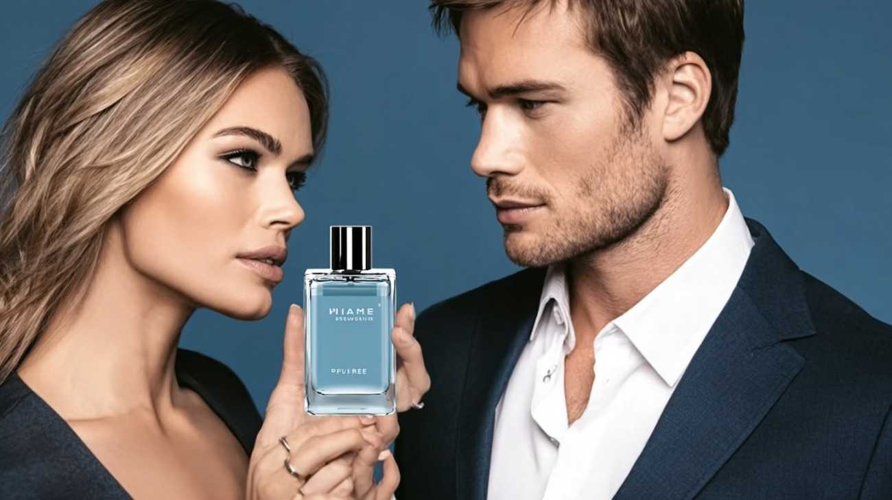 A woman attracted to a pheromone-perfumed man