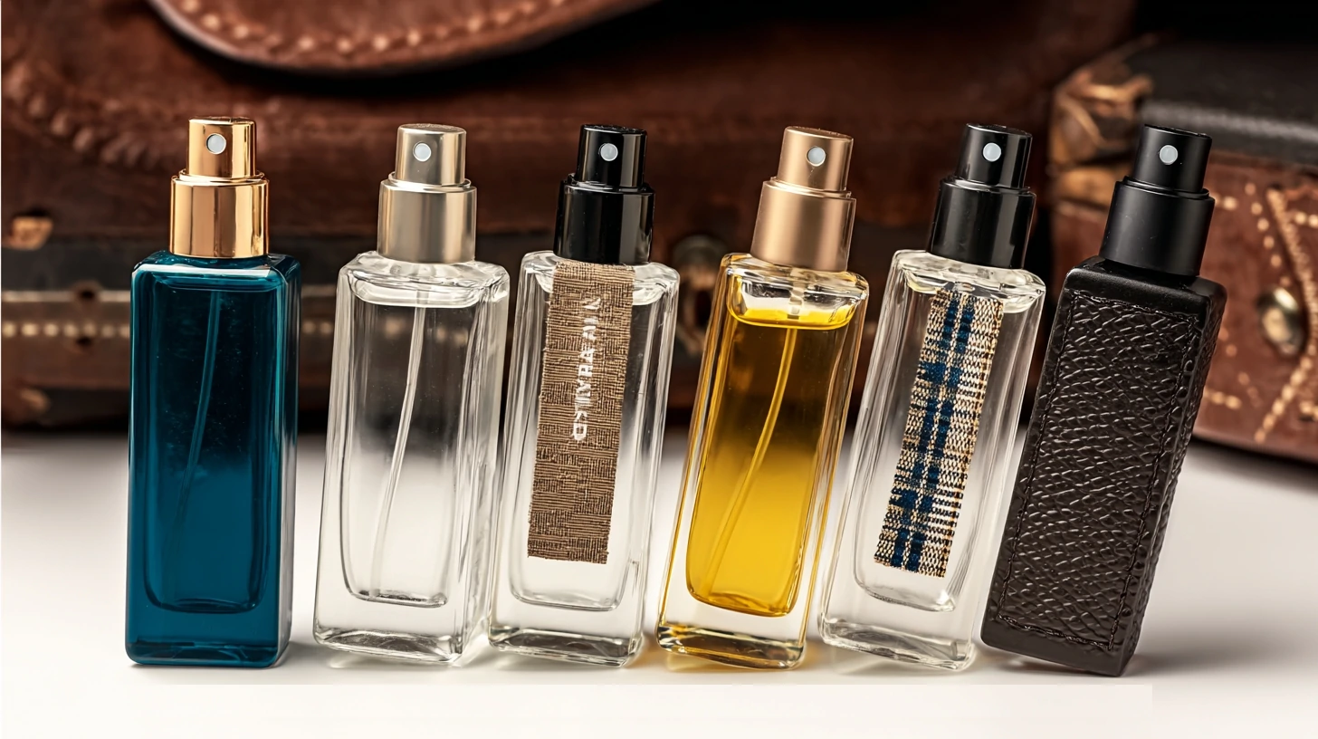Cologne samples for men in vials with sprayer