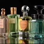 different bottles of well-known mens perfumes