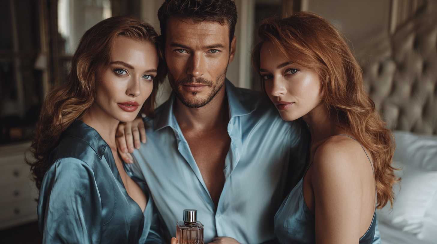 Two gorgeous women are attracted to a perfumed