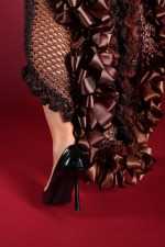 IRFE Bronze  Crochet Handmade Gown - image 11