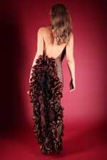 IRFE Bronze  Crochet Handmade Gown - image 2