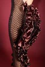 IRFE Bronze  Crochet Handmade Gown - image 9