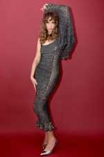 IRFE Silver Grey  Crochet Handmade Gown
