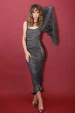 IRFE Silver Grey  Crochet Handmade Gown - image 4