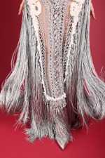 IRFE Silver Crochet Handmade Gown - image 3