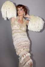 IRFE Ivory Muse Crochet Handmade Gown - image 7