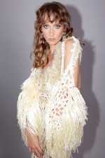 IRFE Ivory Muse Crochet Handmade Gown - image 8