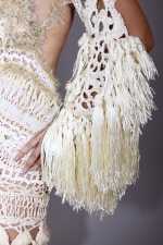 IRFE Ivory Muse Crochet Handmade Gown - image 10