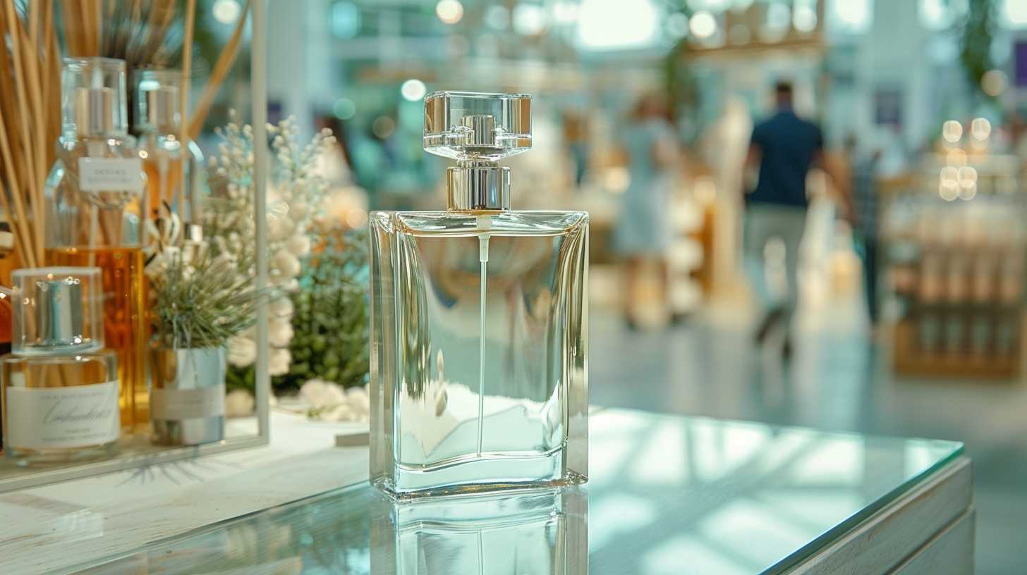 affordable men’s cologne display area in a