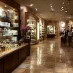 luxury women’s perfume boutique interior with