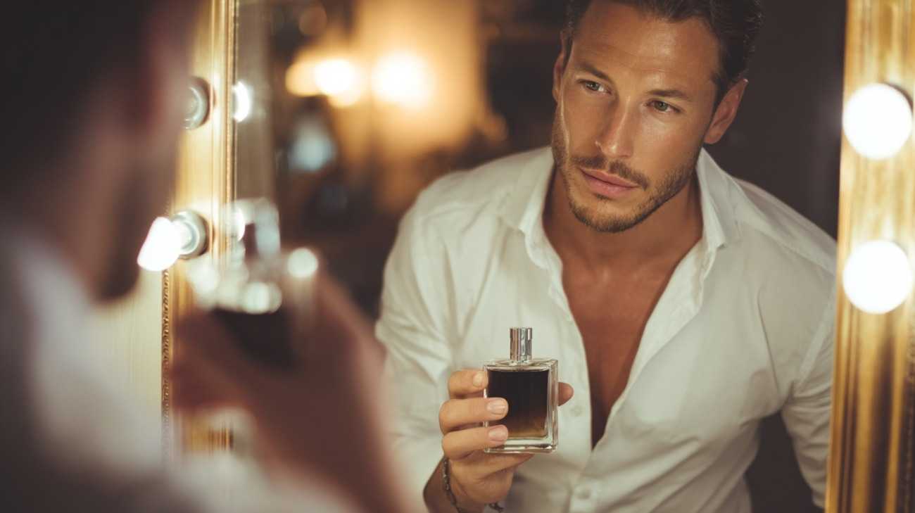 refined man getting ready before an evening out,