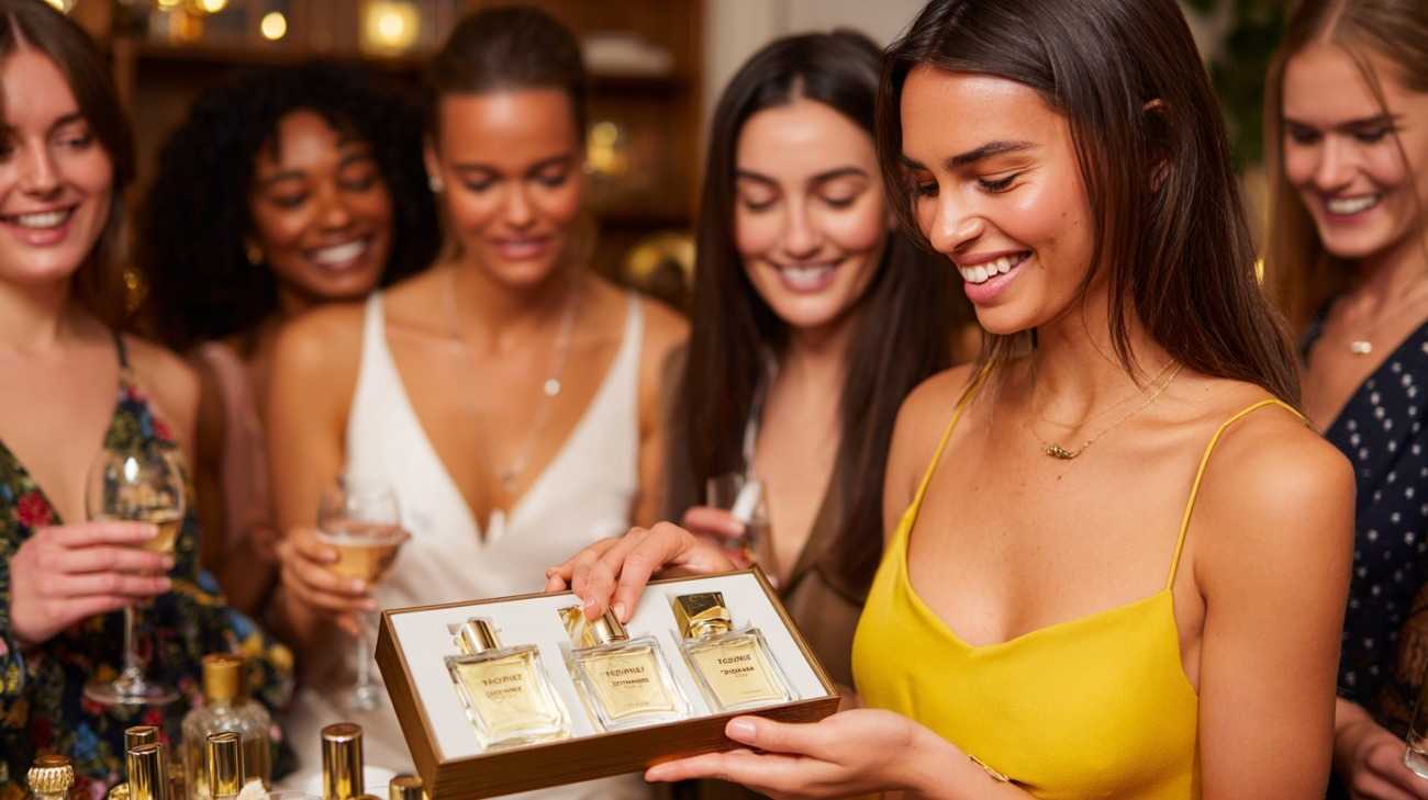 elegant women at a festive celebration - one