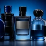 luxury men's cologne bottles, minimalistic