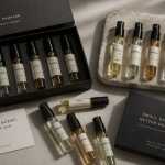 mens cologne samplers on the table