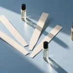 Plain paper fragrance strips and three small