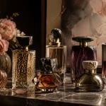 Collection of niche perfume bottles for women in