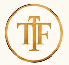 The Fragrance Foundation monogram in a gold circle