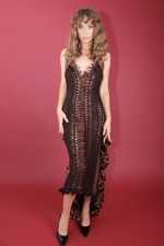 IRFE Bronze  Crochet Handmade Gown