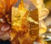 crystal honey infused baltic amber piece with drops and streaks of honey